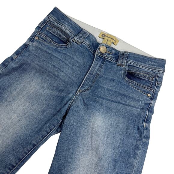 Democracy "Ab"Technology Straight Raw Hem Tummy Control Mid Rise Jeans Size 8 - Picture 2 of 12